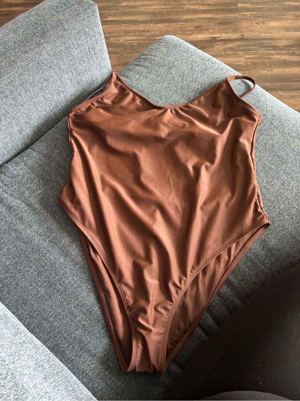 wild fable Brown Scoop-Neck One-Piece Swimsuit